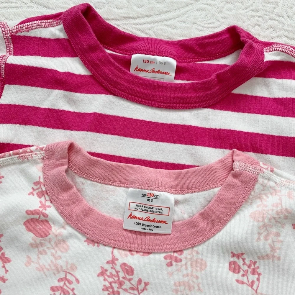 Hanna Andersson Organic Cotton Longsleeve‎ PJ Tops (Set of 2)
